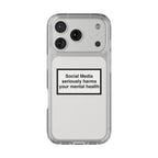 Social Media Seriously Harms Your Mental Health Phone Case