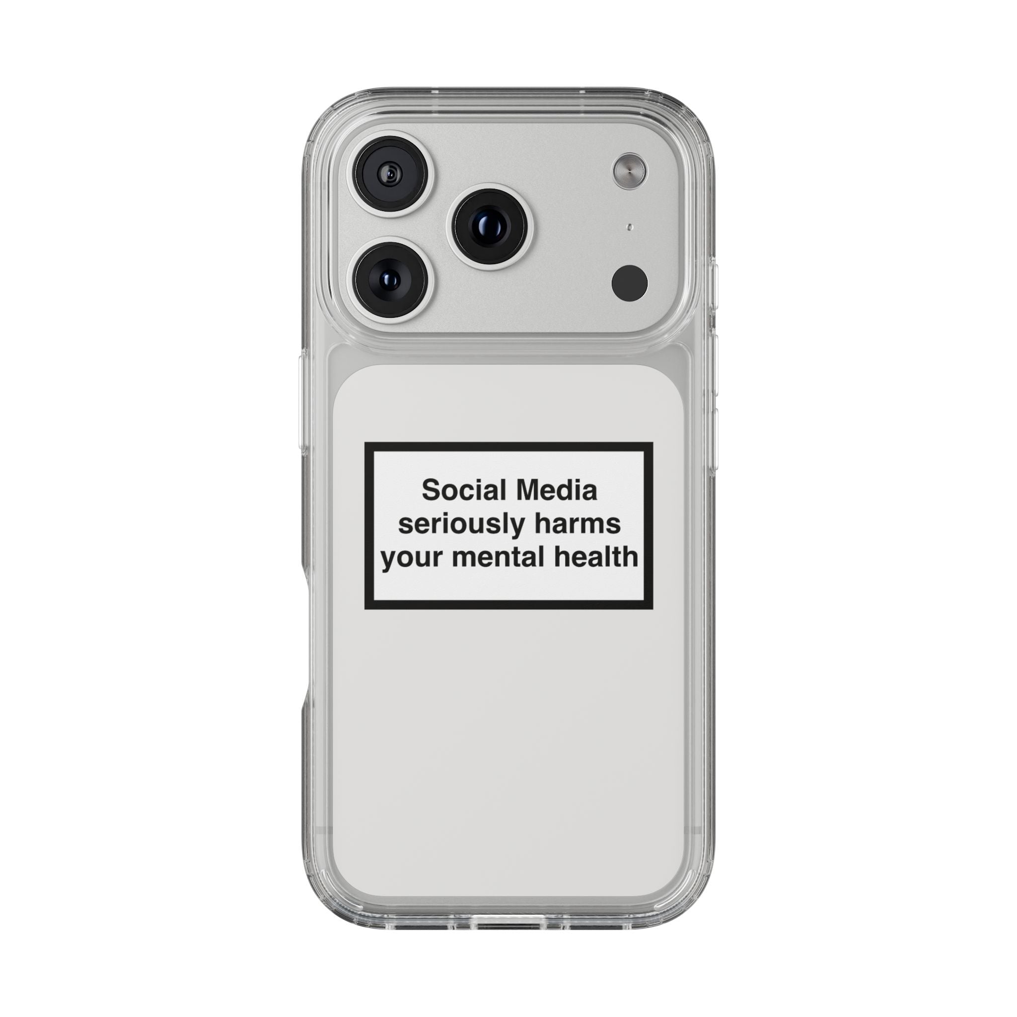 Social Media Seriously Harms Your Mental Health Phone Case