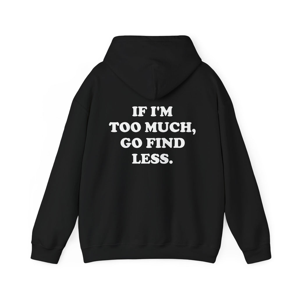If I'm Too Much, Go Find Less Hoodie