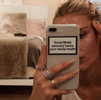 Social Media Seriously Harms Your Mental Health Phone Case