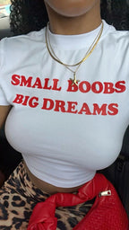 Small Boobs Big Dreams Tee